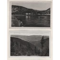 (QQ15038) BOHEMIA and MORAVIA · 1940/42: two real photo postcards both postally used to Prague · condition is F to VF (2 images)