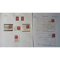 (RG1069L) GREAT BRITAIN · 1860s: specialised pages housing used 1d red-brown QV from Plates 71 to 79 · mostly 'selected quality' throughout · includes 7 covers · 44 items · total c.v. for stamps alone £70+ (4 images)