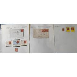 (RG1072L) GREAT BRITAIN · 1870s: specialised pages housing used 1d red-brown QV from Plates 140 to 149 · mostly 'selected quality' throughout · includes 4 covers · 51 items · total c.v. for stamps alone £275+ (5 images)