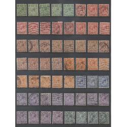(RG15011L) GREAT BRITAIN · used collection remnants from QV/KGV era transferred onto 7 Hagners · mixed condition but there are some pickings here, especially among the QV surface prints · 300+ (7 images)
