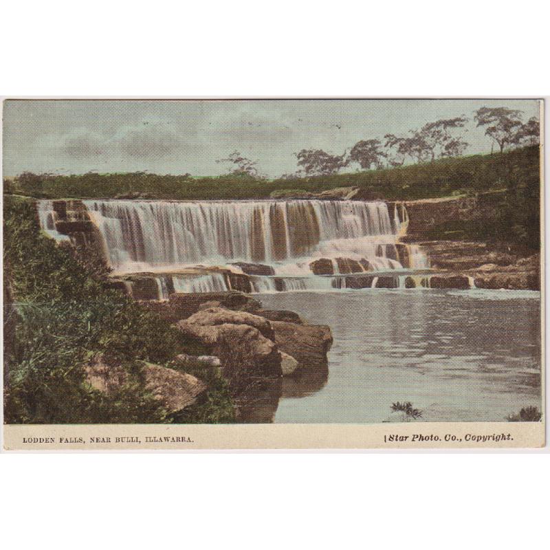 (RN1069) NEW SOUTH WALES · c.1910: unused colour card by Star Photo Co. w/view of the LODDEN FALLS, NEAR BULLI, ILLAWARRA in excellent to fine condition · $5 STARTER!!
