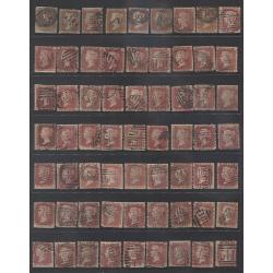 (RP10002L) GREAT BRITAIN · two Hagners and an album page housing an assembly of 150+ used QV 1d reds in a mixed condition (see largest images)  ....worth checking for plate numbers (3 images)