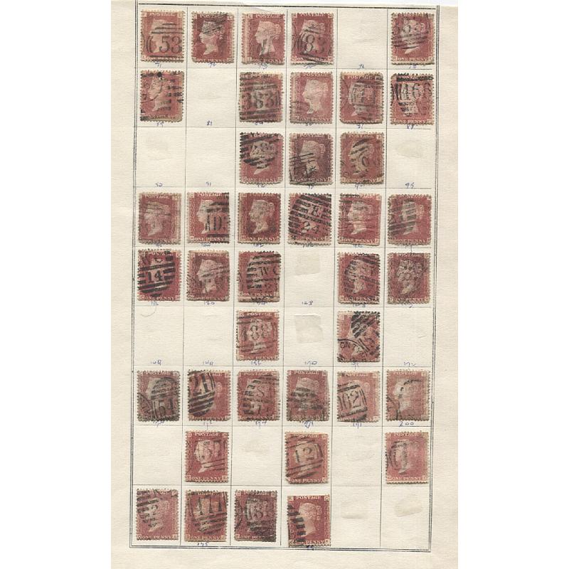 (RP10002L) GREAT BRITAIN · two Hagners and an album page housing an assembly of 150+ used QV 1d reds in a mixed condition (see largest images)  ....worth checking for plate numbers (3 images)