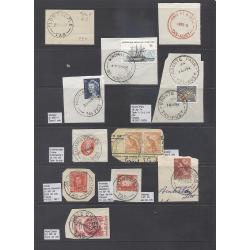 (RS10074) TASMANIA · 1950s/90s: 50+ selected cds postmarks (incl PAID types) on piece · some duplication · noted several 'rated' e.g. NEIKA Type 5sT · some useful strikes here! (4 images)