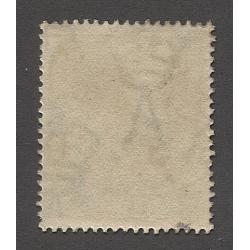 (RS1012) AUSTRALIA · 1918: lightly used ½d green KGV defin (LM Wmk) with variety THIN FRACTION AT RIGHT ACSC 63(5)s · see both largest images · c.v. AU$250