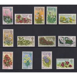 (RW1002) FALKLAND ISLANDS · 1972: complete Decimal Flowers SG 276/88 in fresh MNH condition · c.v. £60 · 13 stamps (2 images)