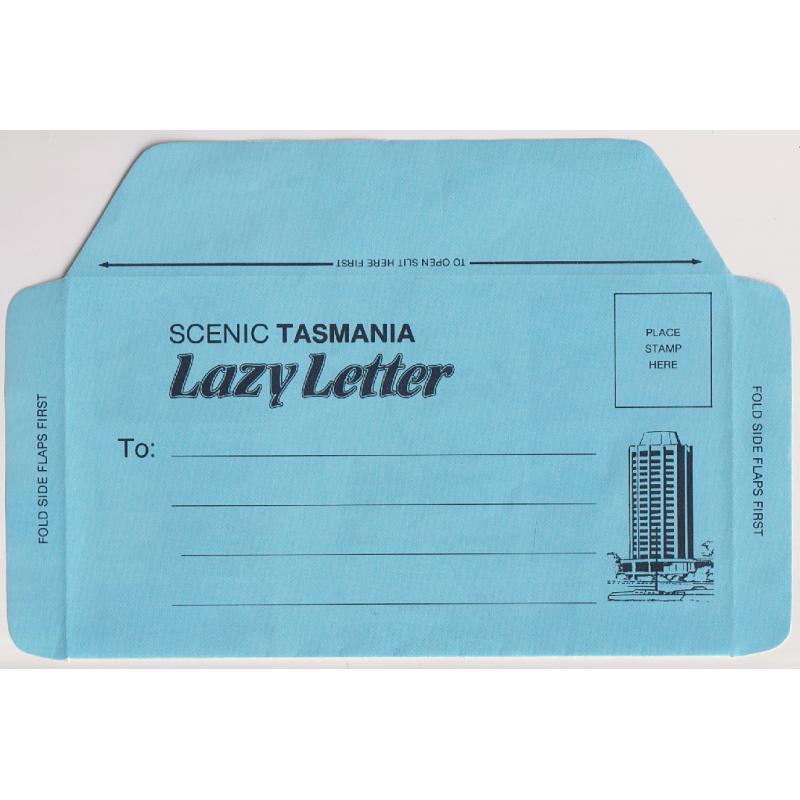 (SS1081L) TASMANIA · 1980s: unused folded SCENIC TASMANIA LAZY LETTER in VF condition · publisher unknown · $5 STARTER!! (2 images)