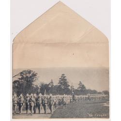 (SS1141) VICTORIA · c.1900: unused illustrated envelope with a photographic view titled ON PARADE · light discolouration and some minor wear however the overall condition is very good · publisher not identified (2 images)