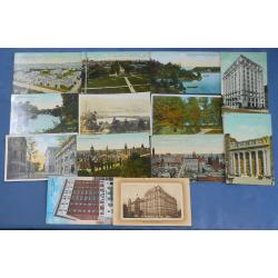 (SS1168L) CANADA · 1906/18: small bundle of 29 used/unused postcards · majority are colour types and feature Ontario and Quebec views · condition varies from VG to F (2 images)