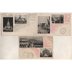 (SS15103) VICTORIA · 1901: seven unused/used souvenir postcards SOUVENIR OF THE VISIT OF THE DUKE AND DUCHESS OF CORNWALL AND YORK by R. Jolley · is poor to reasonable but worth having "for the record" ..... see both largest images (7)