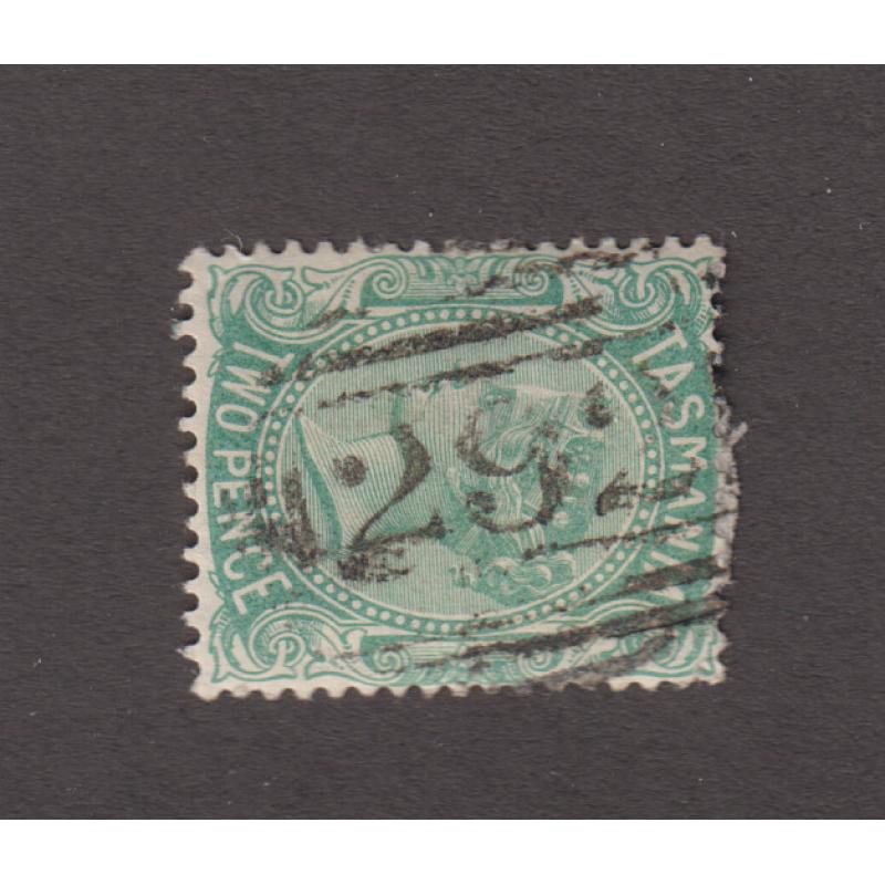 (SY1007) TASMANIA · a light but clear central strike of BN292 used at RUMNEY HUTS on a 2d QV S/face · postmark is rated RRR