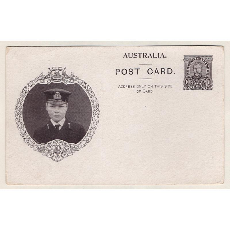 (SZ1510) AUSTRALIA · 1911: unused Type 2 1d "Coronation" postal card with portrait of the Price of Wales ·BW P19(2) · some minor corner wear o/wise in nice condition · c.v. AU$100