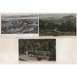 (SZ1524) TASMANIA · c.1905: six unused cards by J. Walch & Sons, mainly from Series B, G & H · condition excellent to fine throughout