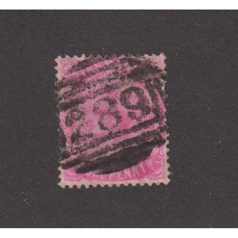(TY1031) TASMANIA · a well-inked but clear and nearly complete example of BN289 used at HEAZLEWOOD and later at WILMOT · postmark is rated RRR