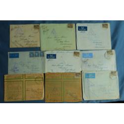 (TY1243L) AUSTRALIA · M.E.F. in Palestine · 1941: 11 covers from an Australian serviceman to his sweetheart in Sydney · range of censor h/s and cds pmks · original contents included · overall condition is better than usually found (2 images)