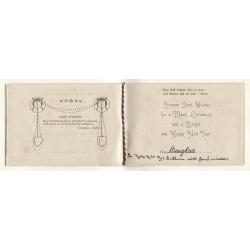 (TY15122) AUSTRALIA · 1916: "FRIENDSHIP'S GREETING" card used by crew member on board "H.M.A.S. AUSTRALIA · GRANDE FLEETE · NORTHE SEA · CHRISTMAS 1916-17" · note verse · some soiling front & back o/wise in VG condition