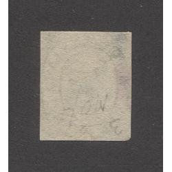 (VV10008) TASMANIA · 1853: used 1d pale blue Courier SG · three very tight margins and a small thin at UL · c.v. £1300 (2 images)