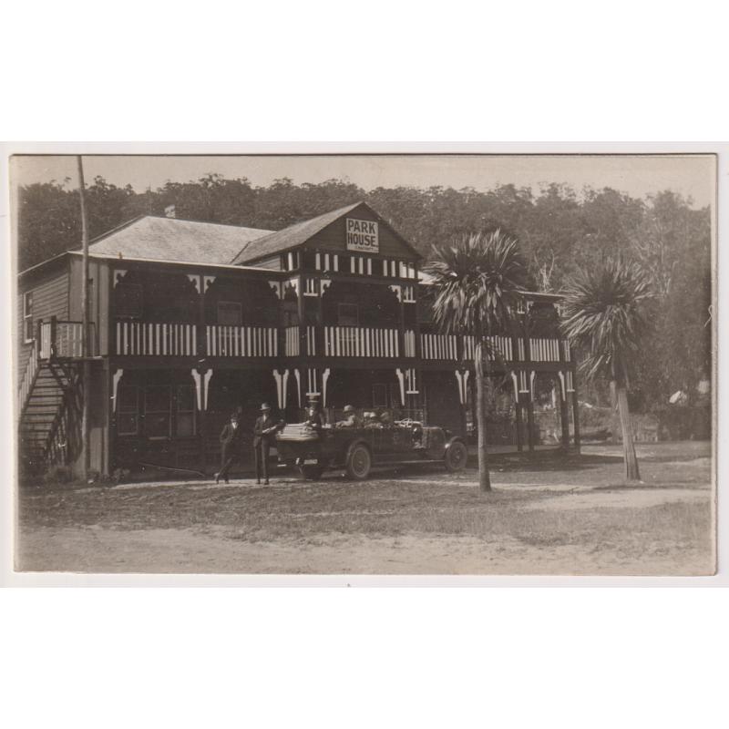 (VV1050) TASMANIA · 1920s: unused real photo card w/view of C. Marriott's PARK HOUSE at National Park · fine condition