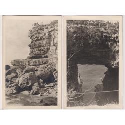 (VV15081) TASMANIA · 1950s: 8 real photo cards with TASMAN PENINSULA views printed for the photographer by Ash Bester, Hobart on to Agfa photographic stock with postcard backs · excellent condition throughout (3 images)