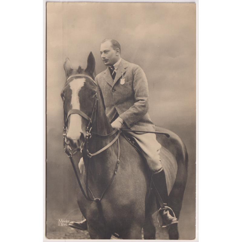 (WS1147) GREAT BRITAIN · 1930s: "Moseley Ware" real photo card with a portrait of the Duke of Gloucester · sold in Tasmania probably to coincide with Victorian Centenary celebrations in 1934