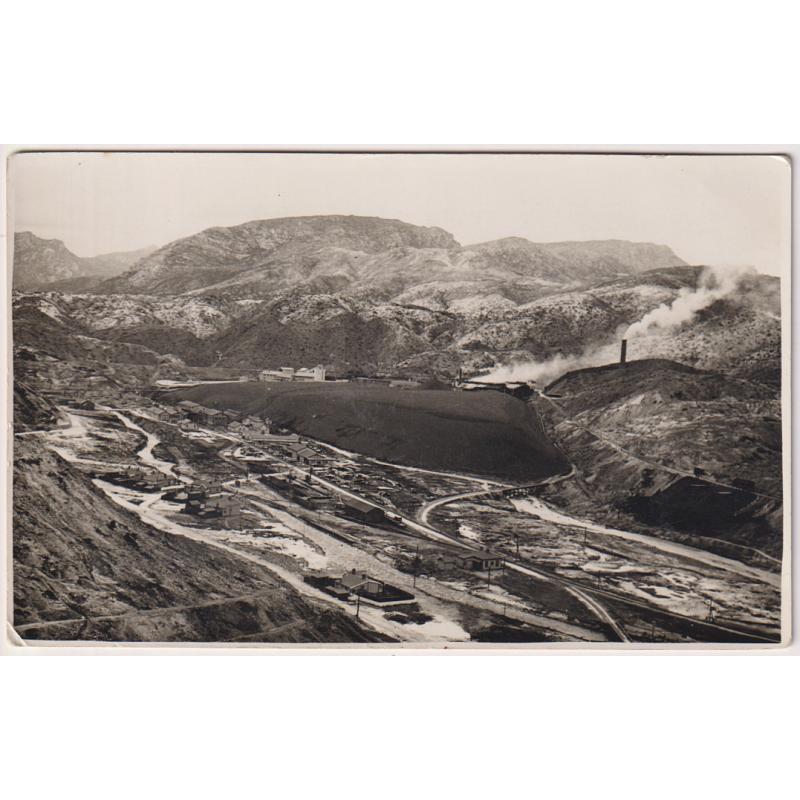 (WS1150) TASMANIA  ·  1930s: unused real photo card with a magnificent view of the SLAG HEAP at Mount Lyell Mine · some v.minor corner wear o/wise in excellent condition - beautiful!!