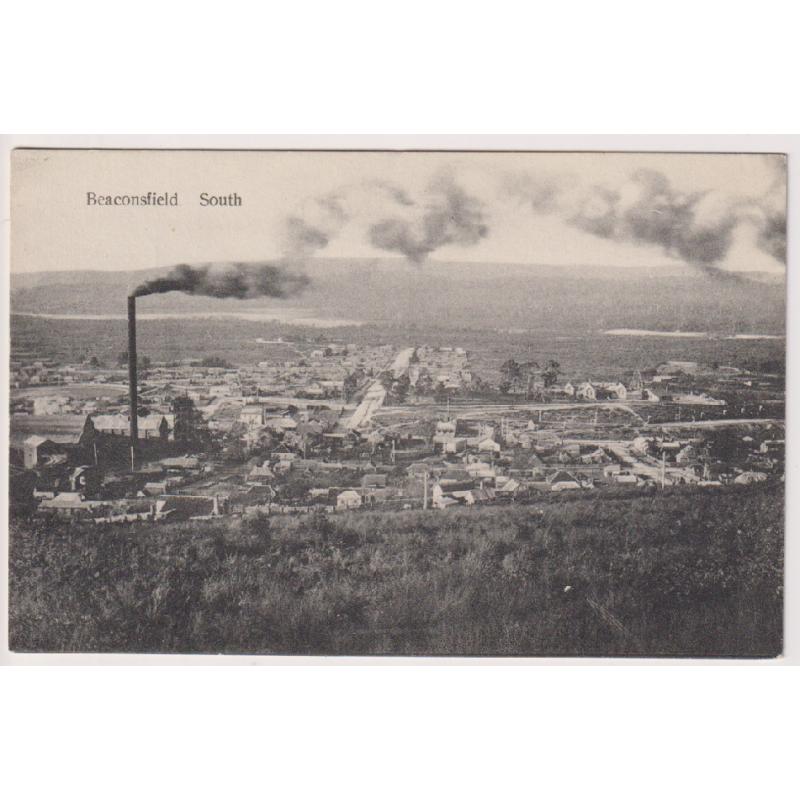 (WS1220) TASMANIA  · c.1910: unused card w/view of BEACONSFIELD SOUTH in excellent to fine condition · printed in Germany but a local publisher is not identified