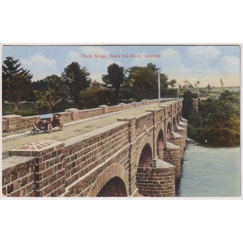(WS1222) TASMANIA  · 1912: card by Spurling & Son (No.668) w/view of PERTH BRIDGE, SOUTH ESK RIVER · message on verso but not postally used  · excellent to fine condition