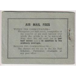(WW1373) AUSTRALIA · 1930: complete 3/- Air Mail booklet with black on green cover   SG SBa in nice condition inside and out · see full description · c.v. £1700 (4 images)