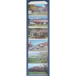 (WW1386) TASMANIA · 1950s: postcard size folder by Murray Studios containing 10 colour views of HUONVILLE and ENVIRONS · VF condition (2 images)