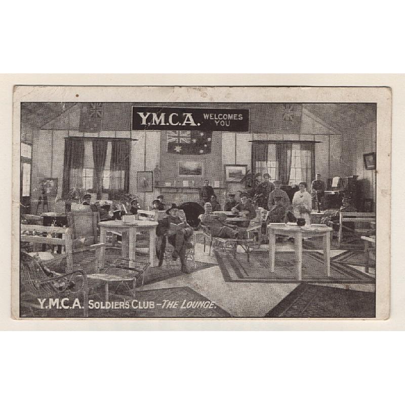 (WW15035) VICTORIA · c.1915: unused card by Peacock Bros. advertising the Y.M.C.A. SOLDIER'S CLUB which was situated on St Kilda Road, Melbourne · in very good, displayable condition