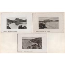 (WW15044) TASMANIA · 1910/15: 6 different cards published by the Tasmanian Govt. Tourist Bureau with views from around the state · 3 cards have a different back are are in a larger format · see description 2 images)